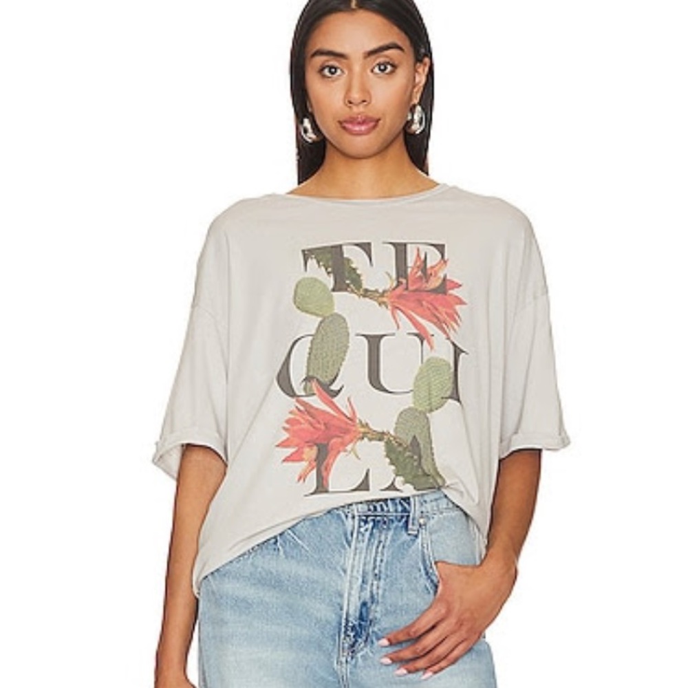 The Laundry Room Tequila Desert Oversized Tee T-Shirt Large L
